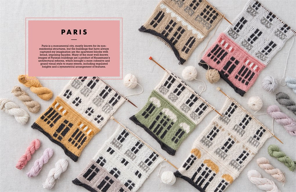 Knit The City Building Blocks - Mix and match knitting charts for iconic city buildings by Jake Henzler