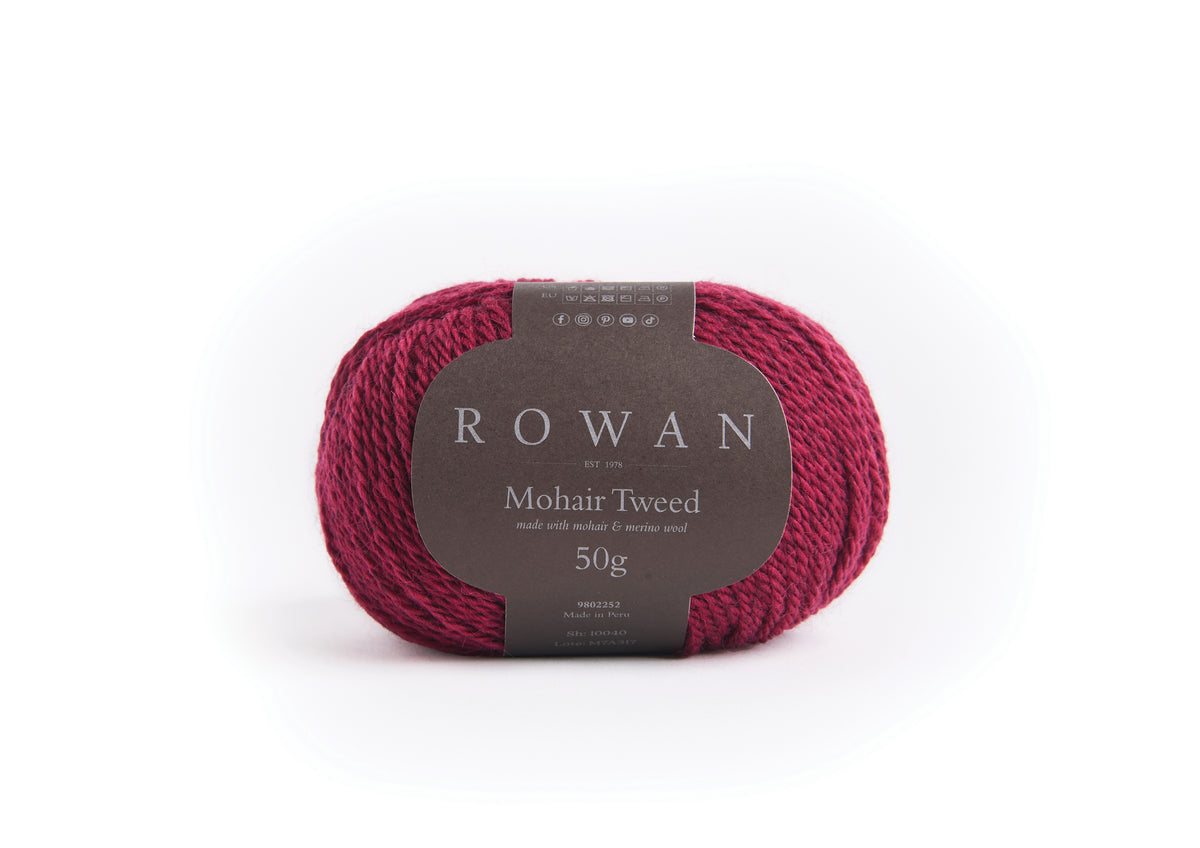 Mohair Tweed Berry BB