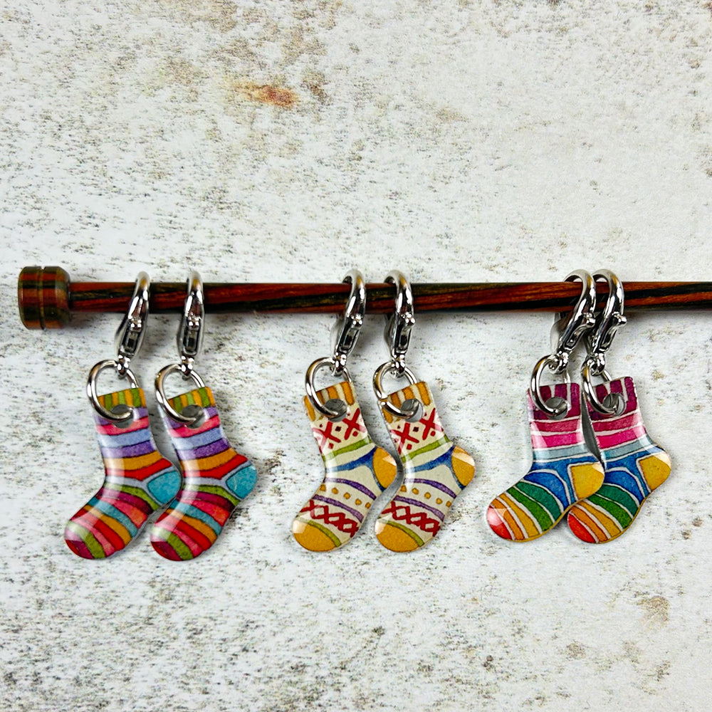 Sock stitch markers clasp