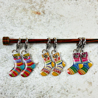 Sock stitch markers clasp