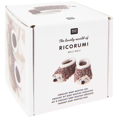 Ricorumi Crochet Kit - Hedgehog Bootees