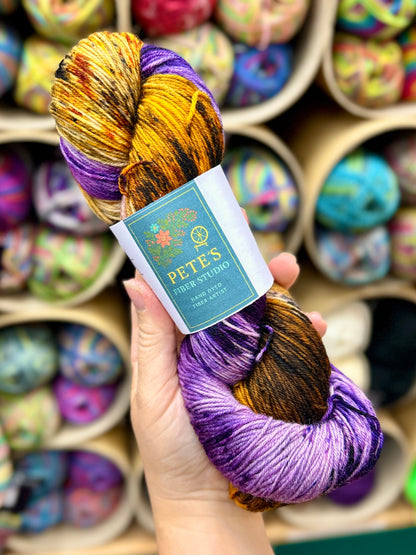 Pete's Fiber Studio - 4 Ply / Fingering Weight Hand Dyed Yarn 100g
