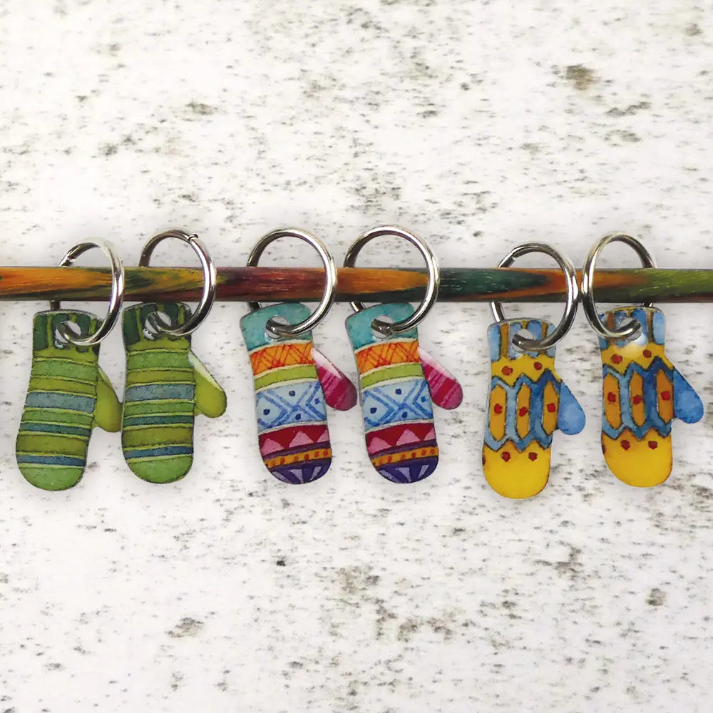 Emma Ball - Set of 6 Stitch Markers (Rings)