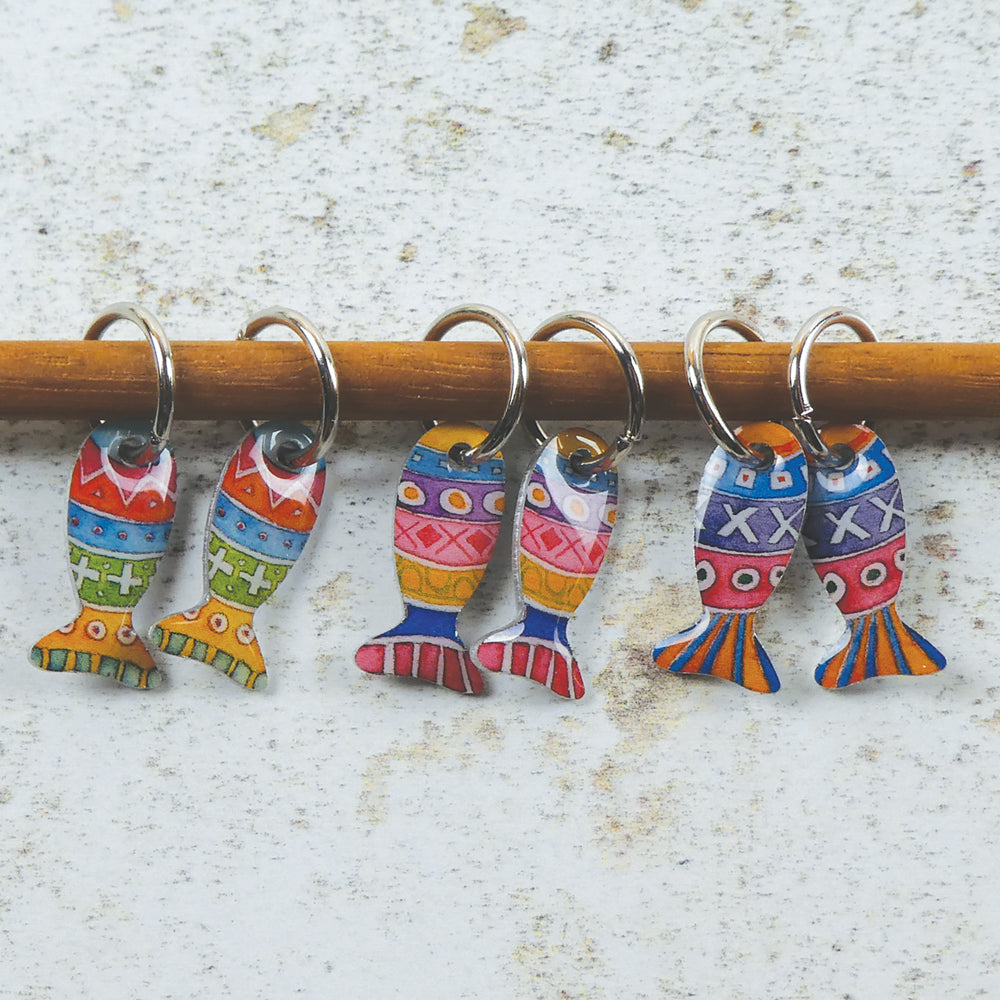Emma Ball - Set of 6 Stitch Markers (Rings)