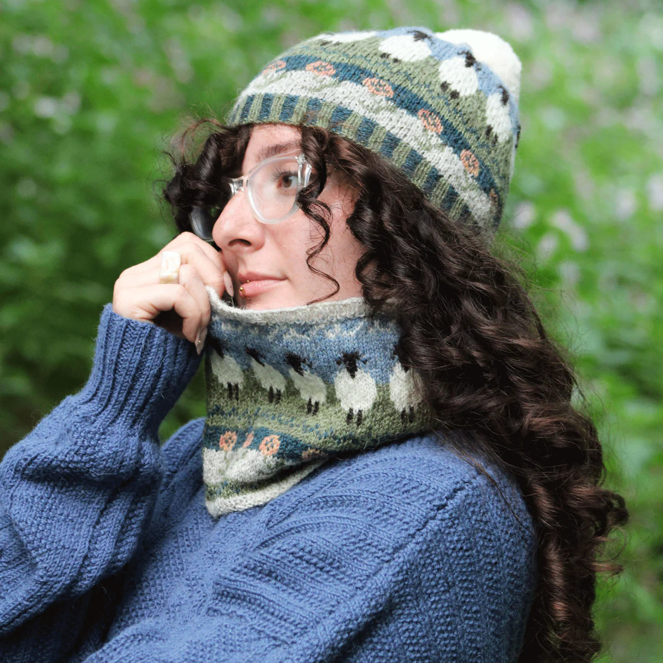 Baa Ram Ewe  - Lonk Hat and Snood kit
