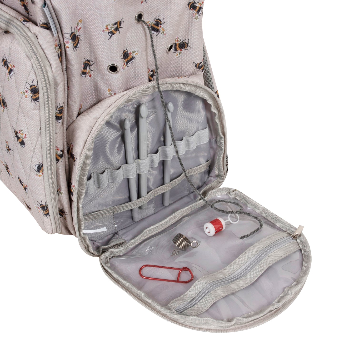 Craft Storage Backpack with Bee Design
