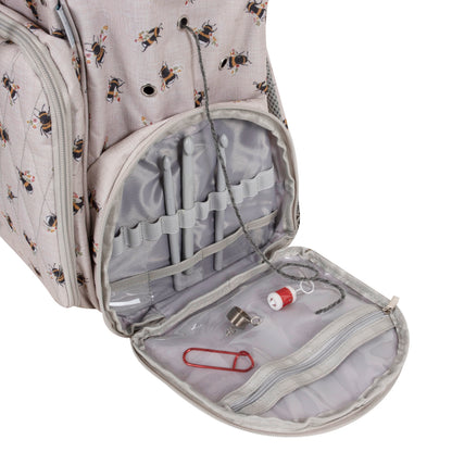 Craft Storage Backpack with Bee Design