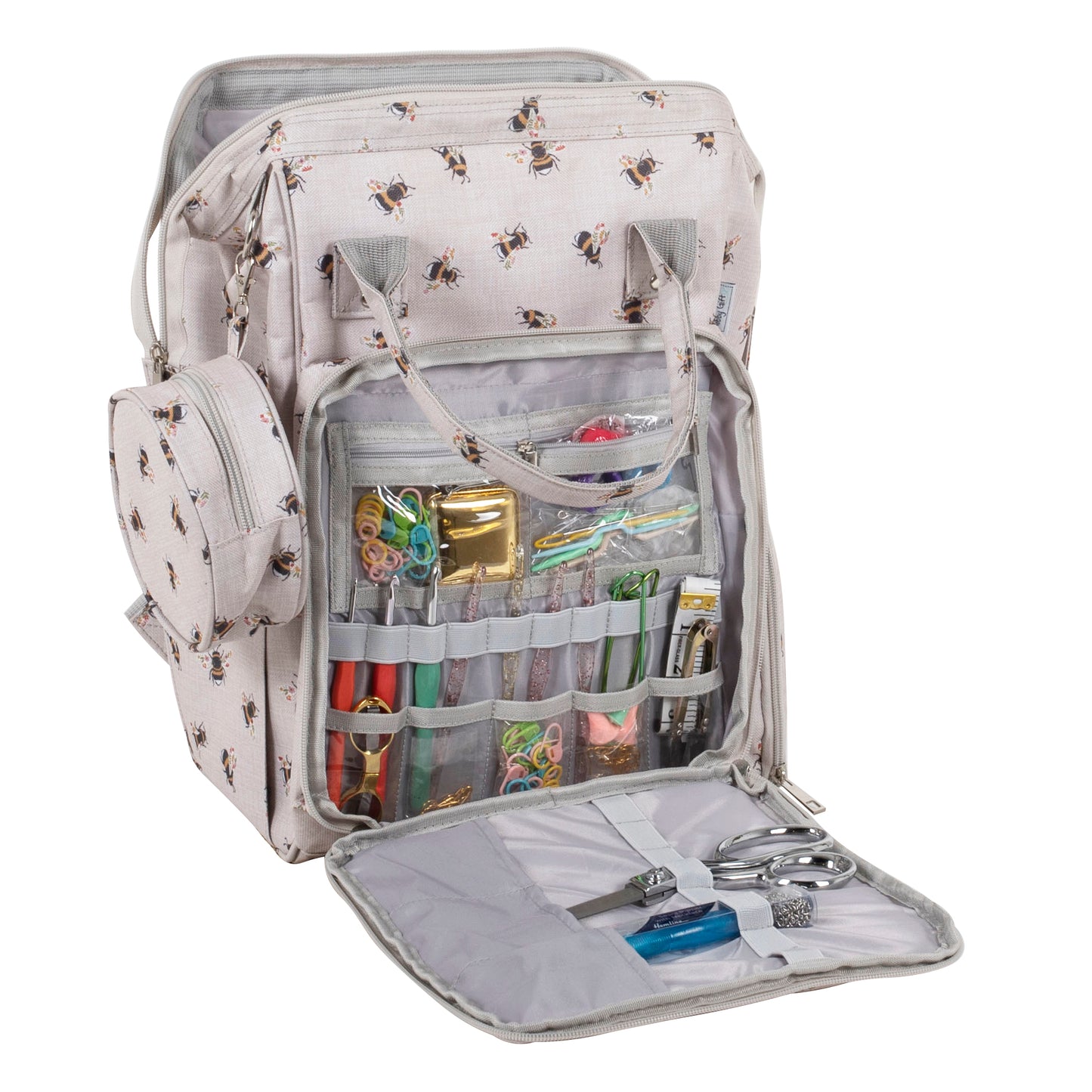 Craft Storage Backpack with Bee Design
