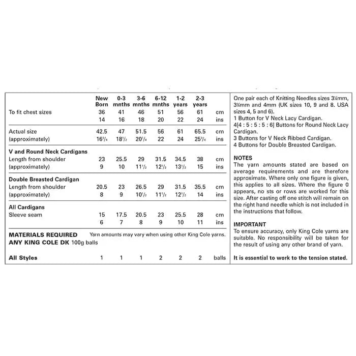 2908 - DK Cardigans