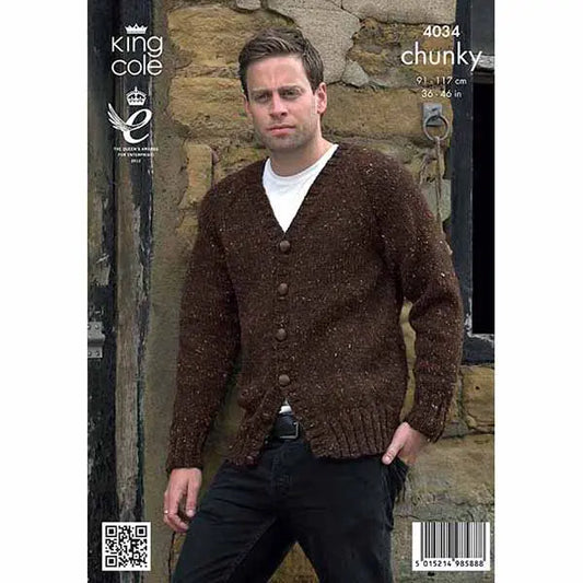 4034 - Men's Raglan jumper and Cardigan - Chunky