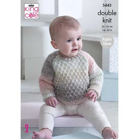 5443 - DK Sweater, Cardigan & Blanket