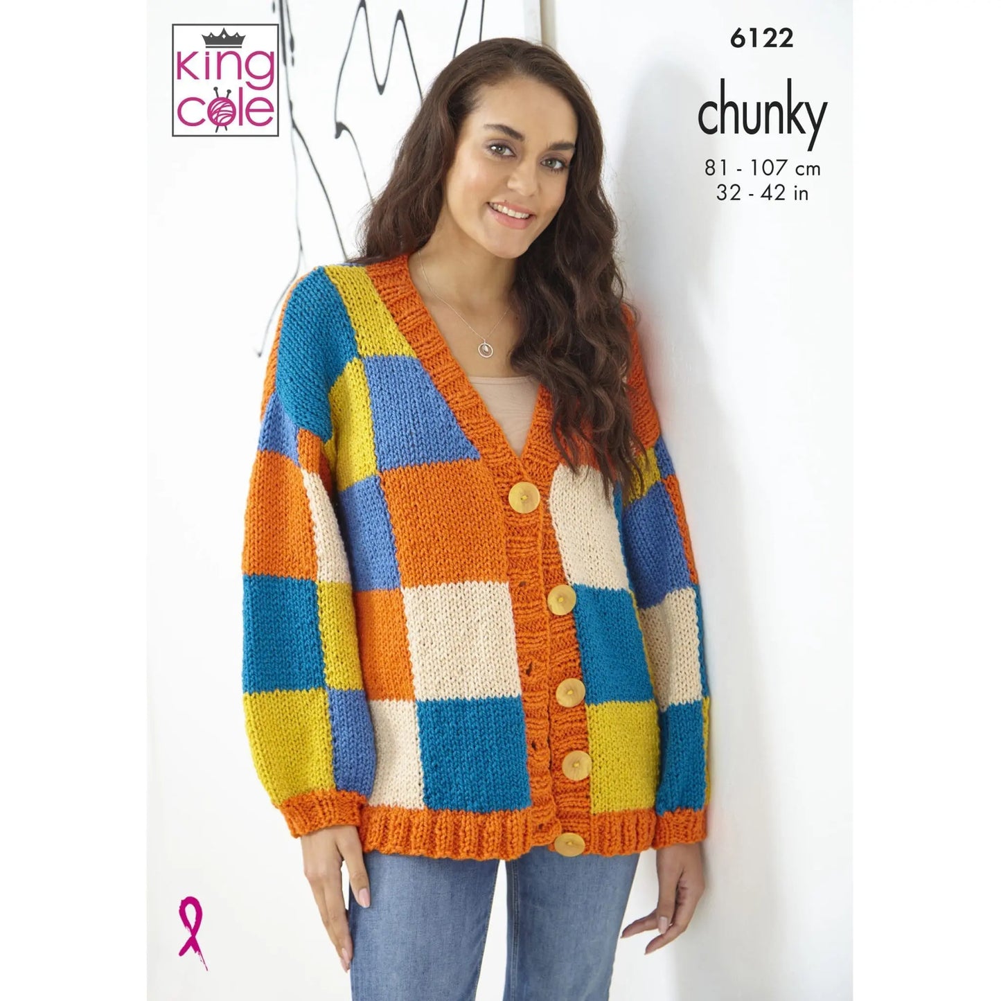 6122 - Patchwork Cardigans Chunky