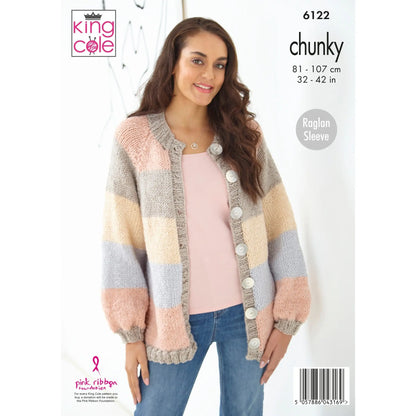 6122 - Patchwork Cardigans Chunky