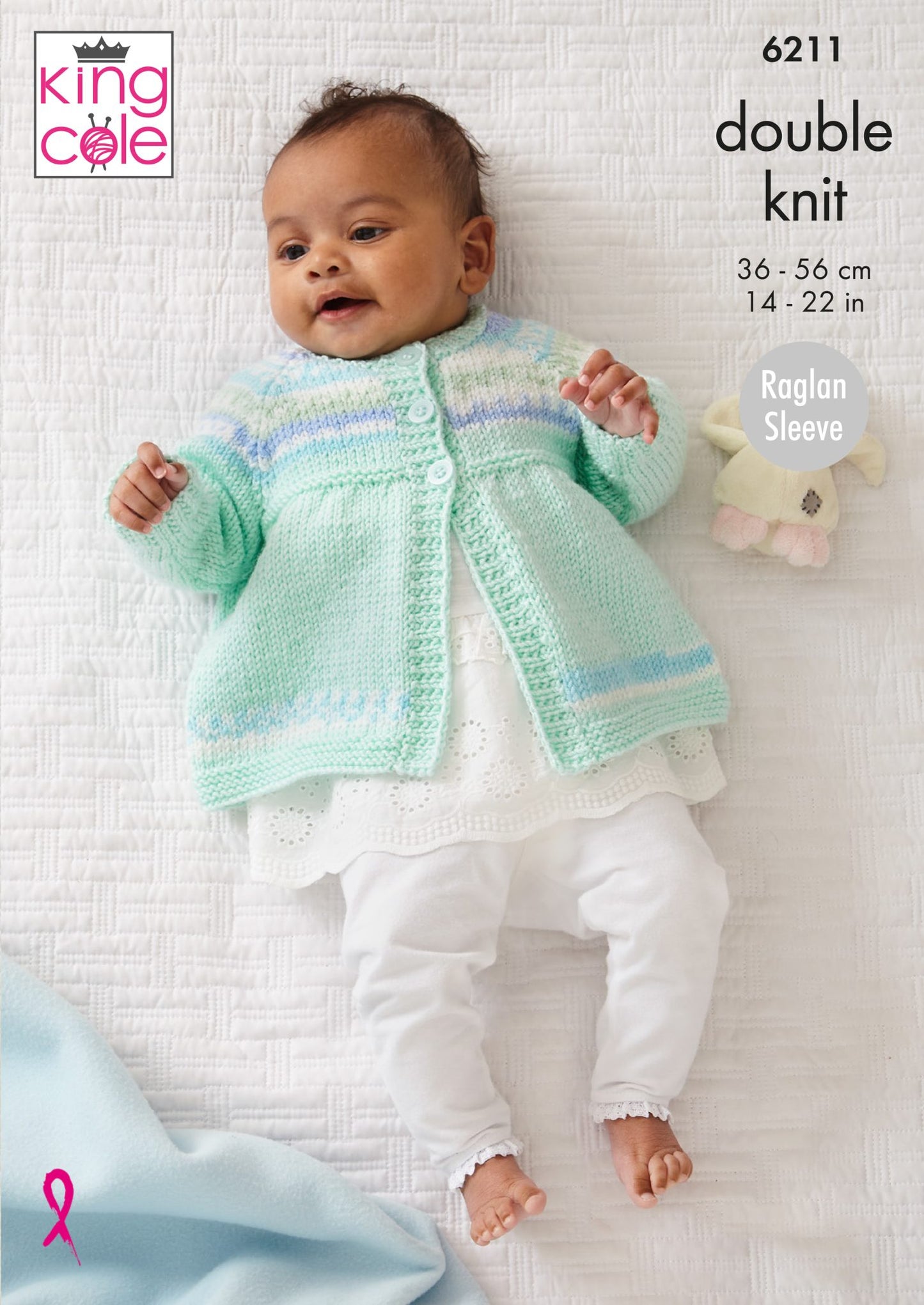 6211 - DK Cardigan, Sweater, Matinee Coat and Hat