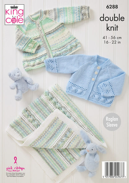 6288 - DK Jacket, Cardigan and Blanket