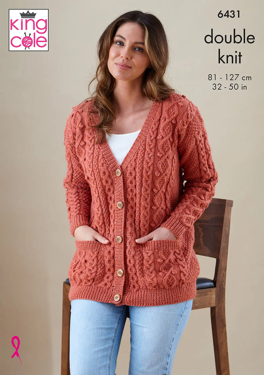 6431 - Ladies’ Cardigan and Waistcoat - DK