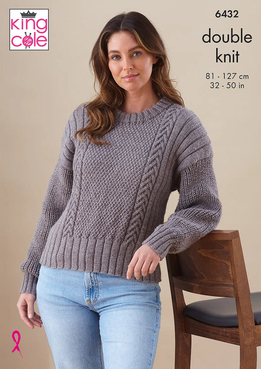 6432 - Ladies' Sweater and Cardigan - DK