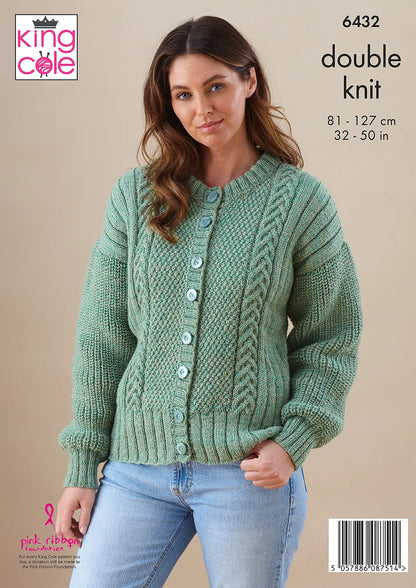 6432 - Ladies' Sweater and Cardigan - DK