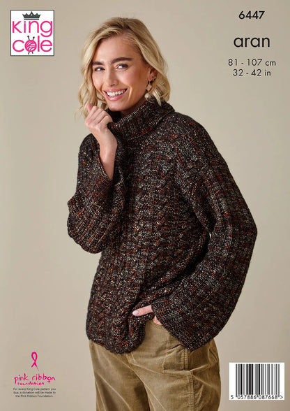 6447 - Sweater and Cardigan - Aran