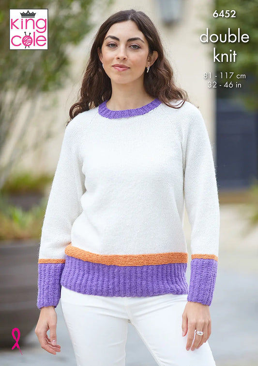 6452 - Ladies' Sweater and Top - DK