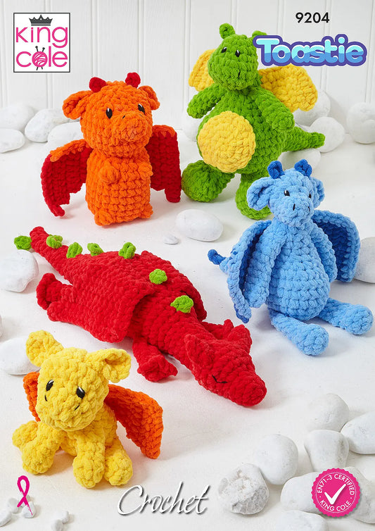9204 - Crocheted Dragons - Toastie