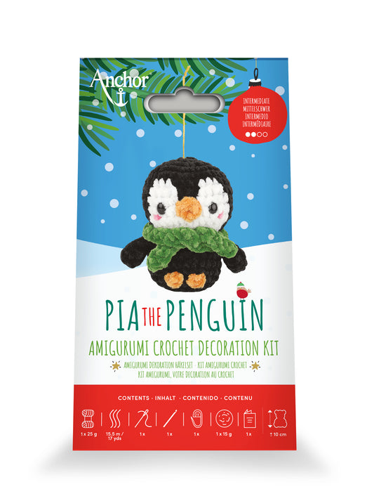 Anchor Amigurumi Crochet Kit - Pia The Penguin