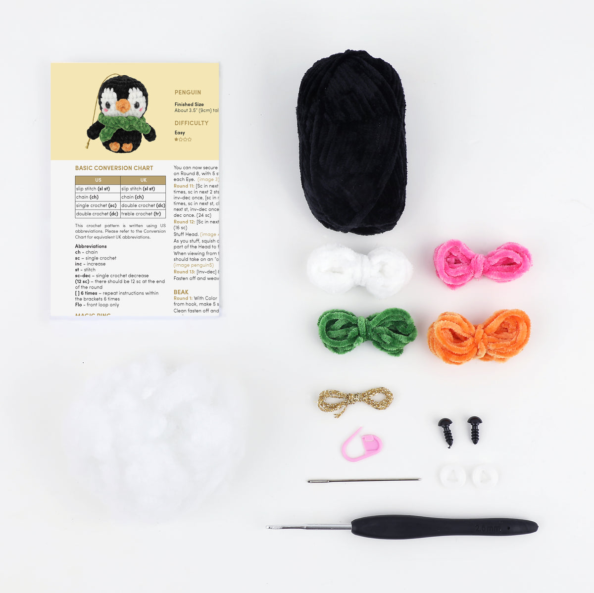 Anchor Amigurumi Crochet Kit - Pia The Penguin