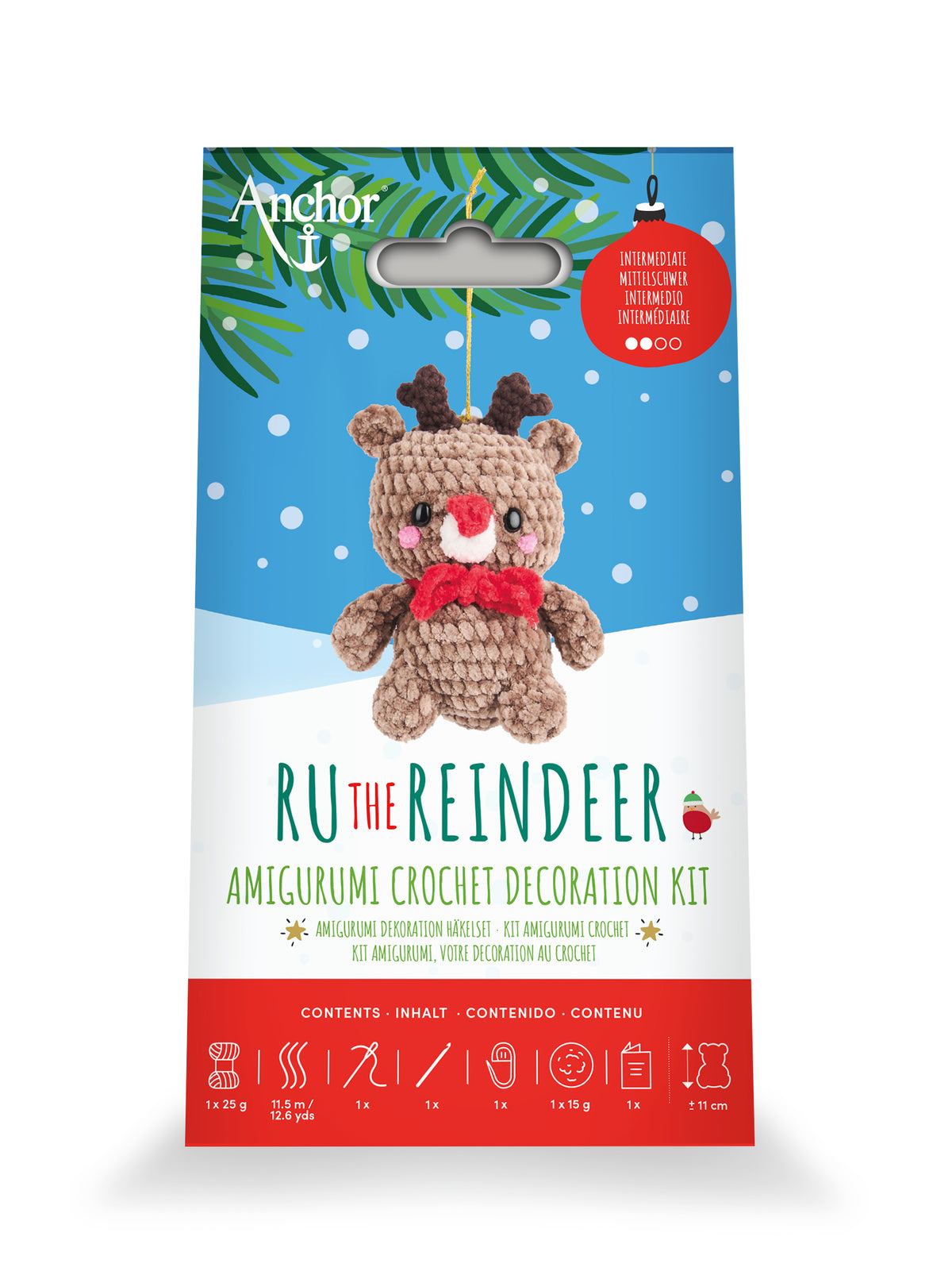 Anchor Amigurumi Crochet Kit - Ru the Reindeer