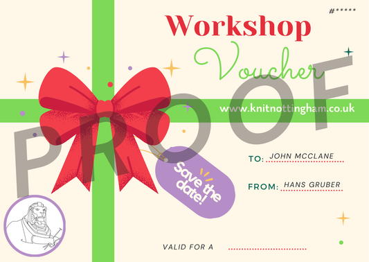 Print at home workshop voucher.