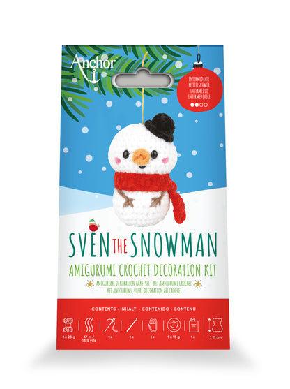 Anchor Amigurumi Crochet Kit - Sven The Snowman