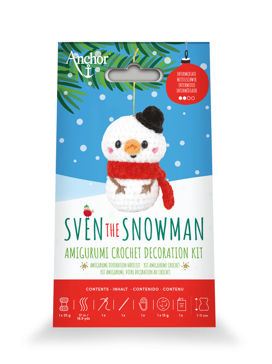 Anchor Amigurumi Crochet Kit - Sven The Snowman