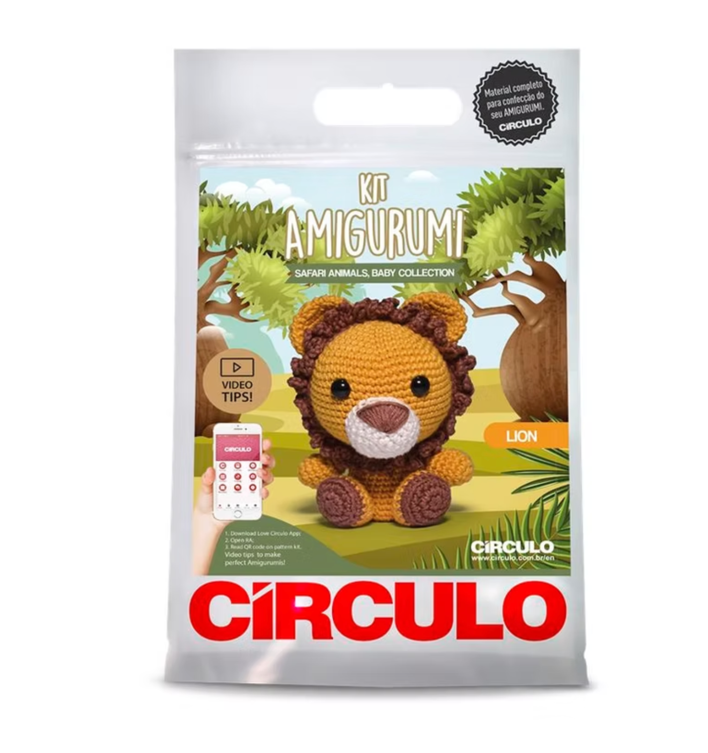 Circulo Crochet Kit - Safari Lion