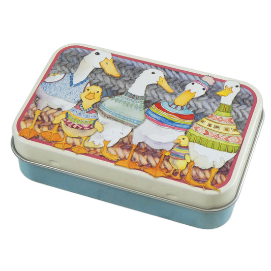 Emma Ball - Dapper Ducks Mini Hinged Tin