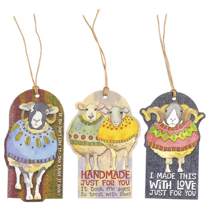 Emma Ball Sheep in Sweaters Crafting Tags