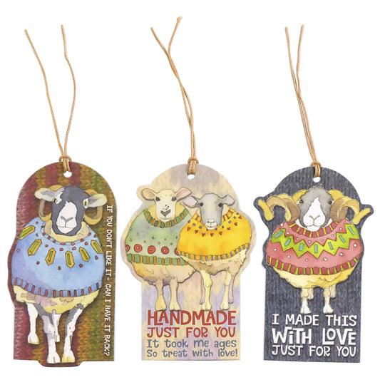 Emma Ball Sheep in Sweaters Crafting Tags
