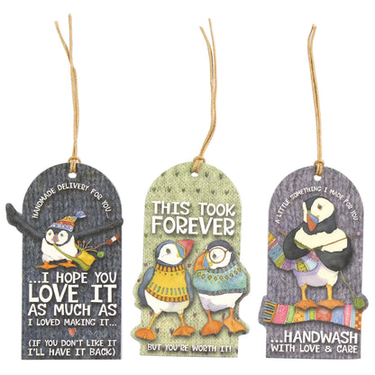 Emma Ball Woolly Puffins Crafting Tags