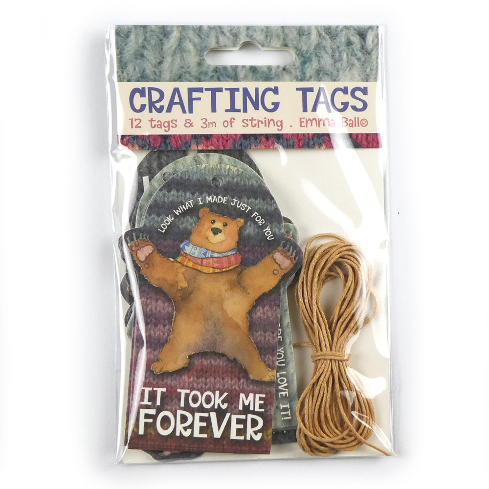 Woolly Bears Crafting Tags (pack of 12)