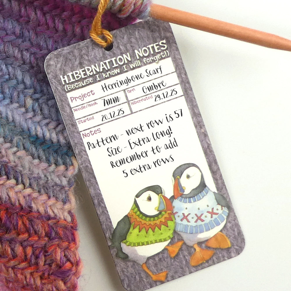 Emma Ball - Woolly Puffins Hibernation Tags (pack of 12)