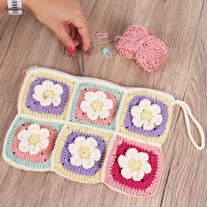Granny Square Bag with Zip Crochet Kit
