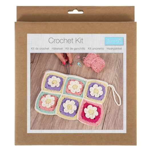 Granny Square Bag with Zip Crochet Kit