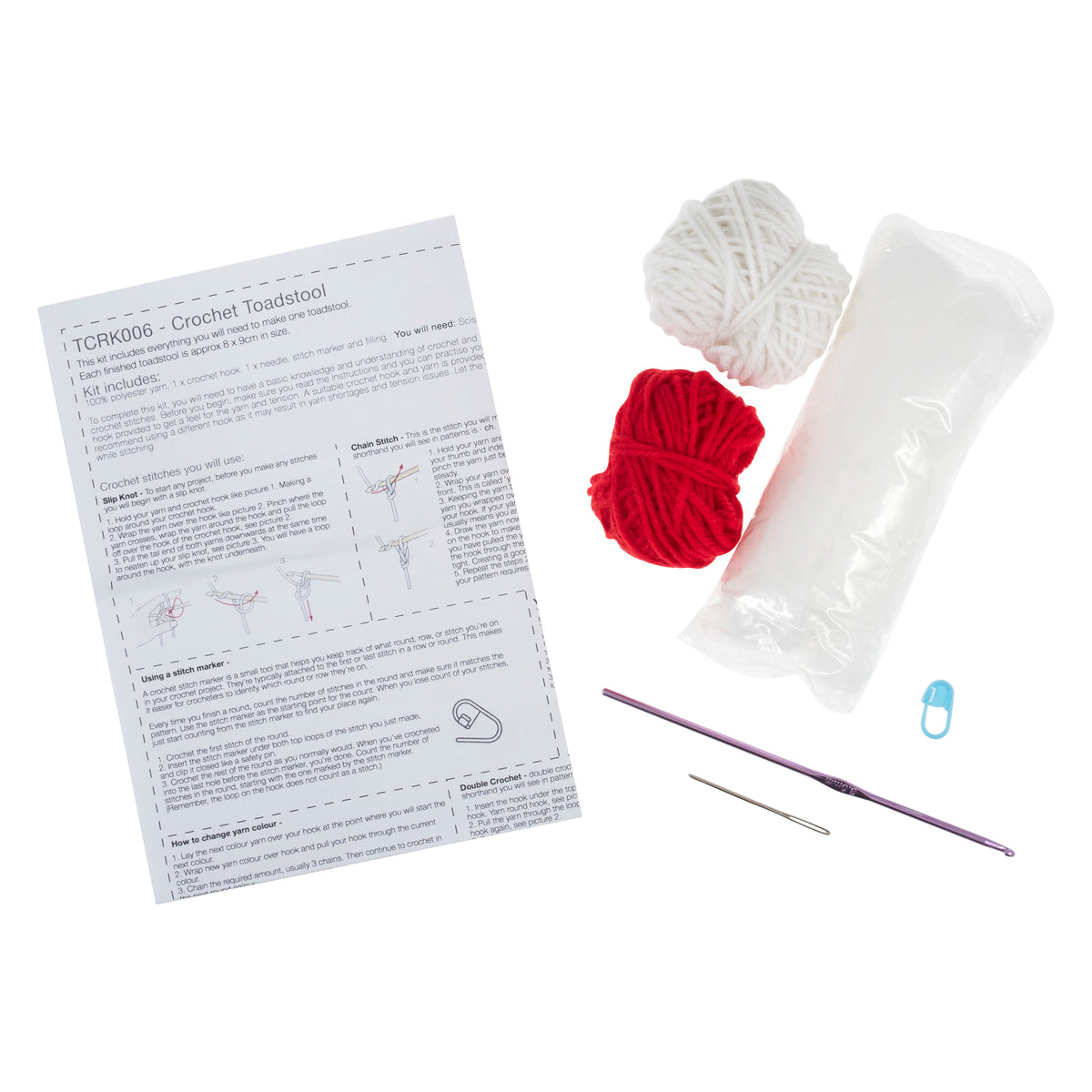 Amigurumi Toadstool Crochet Kit