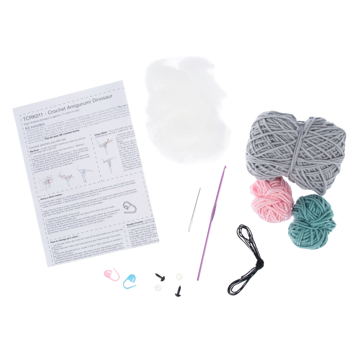 Amigurumi Dinosaur Crochet Kit