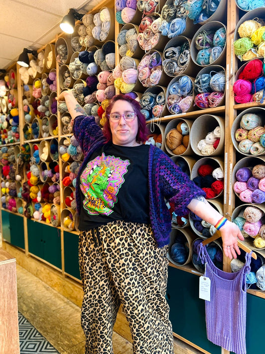 Learn to Crochet a Hexi Cardigan Course - 8/2/25, 22/2/25, 8/3/25 - 11am-1pm