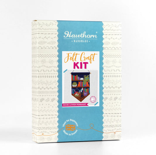 Hawthorn Handmade - Book Lover Pennant Felt Craft Kit for Beginners