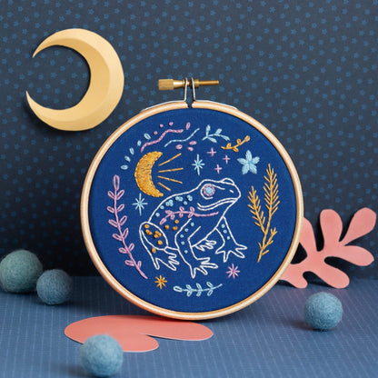 Hawthorn Handmade - Celestial mini embroidery kit for beginners