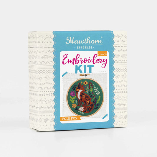 Hawthorn Handmade - Folk mini embroidery kit for beginners