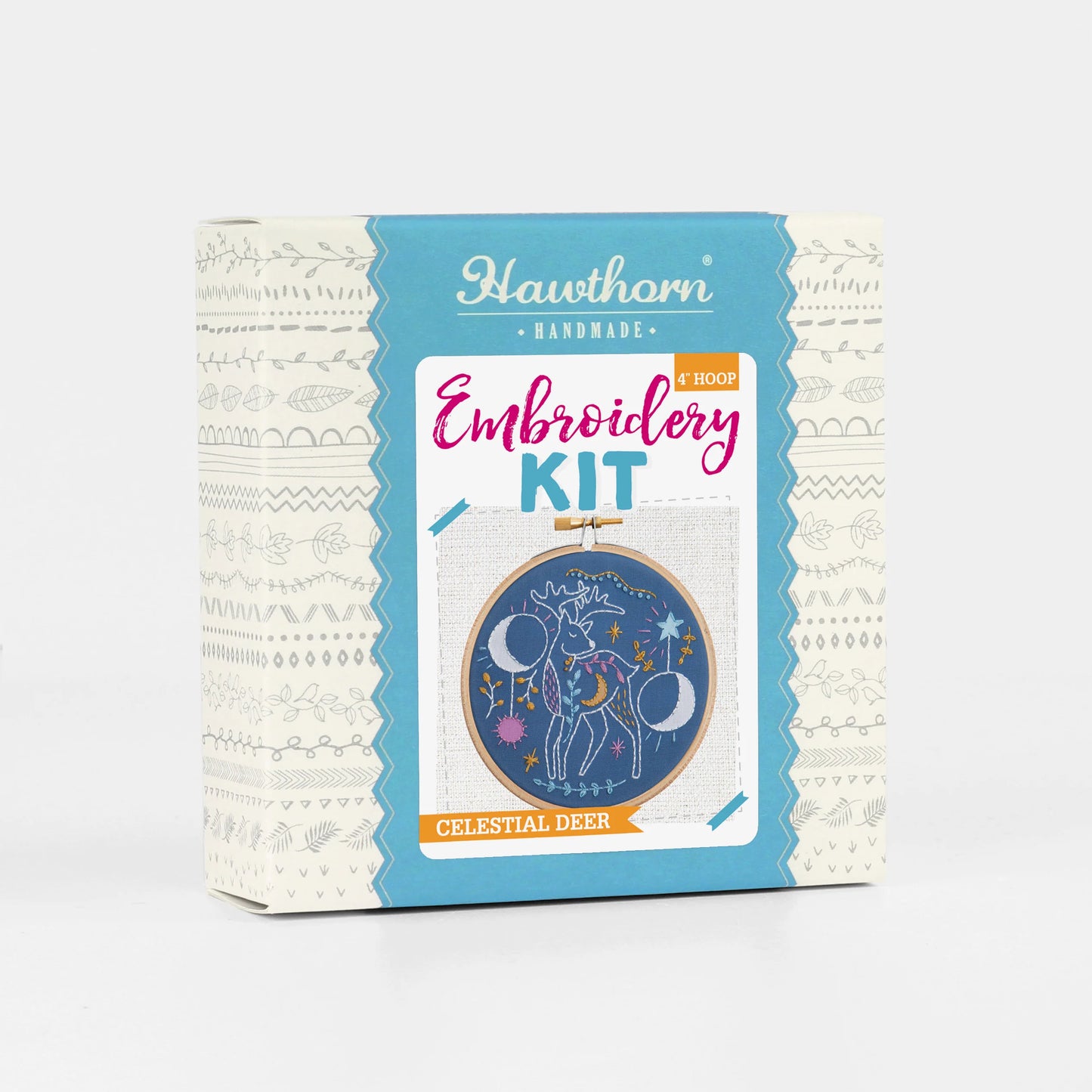 Hawthorn Handmade - Celestial mini embroidery kit for beginners