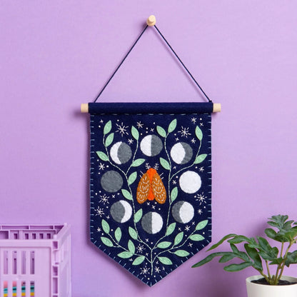 Hawthorn Handmade - Celestial Pennant Felt Craft Kit for Beginners