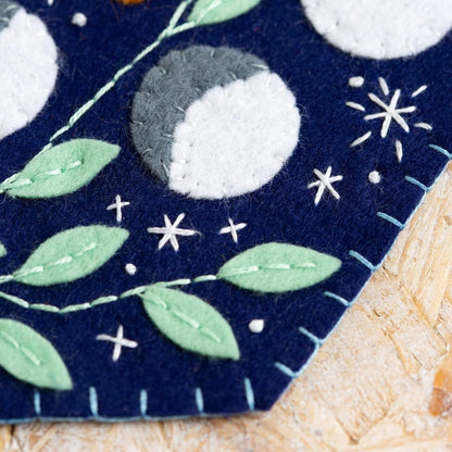 Hawthorn Handmade - Celestial Pennant Felt Craft Kit for Beginners