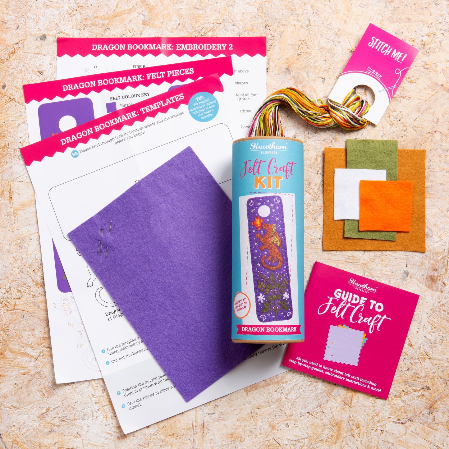 Hawthorn Handmade -  Bookmark Felt Craft Kit for Beginners